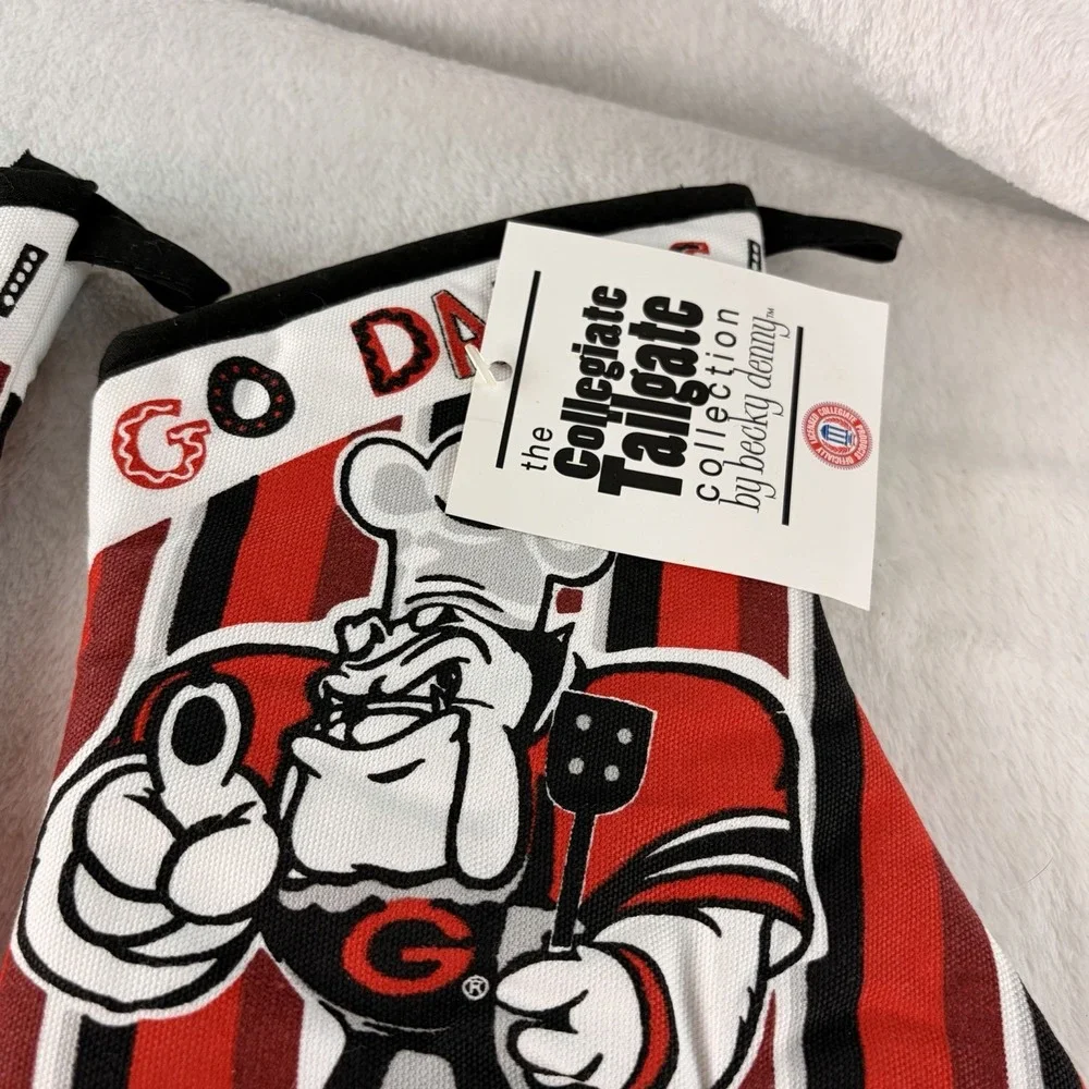 University of Georgia Bulldogs Oven Mitt Pair Collegiate Tailgate Collection NWT